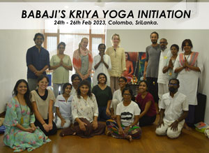 First initiation, Sri Lanka, February 24 to 26, 2023 with Acharya Kriyanandamayi